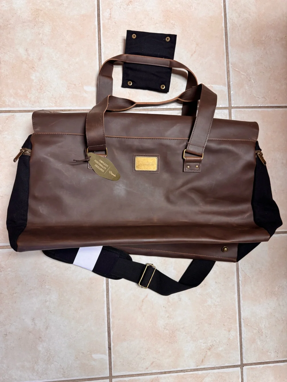 Finley Mill Collection Skyward Insurance Brown Leather Weekender Bag